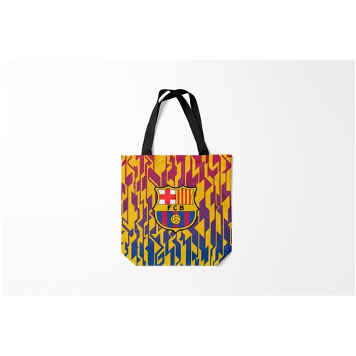 фото Сумка-шоппер / 40х40 см / футбол / barcelona fc barcelona. burnettie