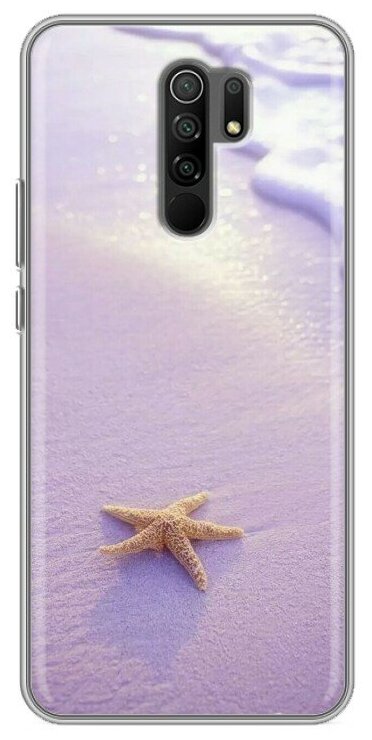 Дизайнерский силиконовый чехол для Редми 9 / Xiaomi RedMi 9 Море и пляж