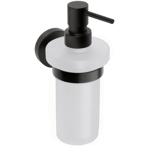 Настенный дозатор для жидкого мыла (стекло) Bemeta DARK 104109010