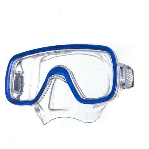 Маска для плавания Salvas Domino Jr Mask, арт. CA105C1TBSTH, безопасное стекло, Silflex, размер Junior, синий
