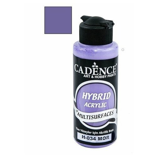 Акриловая краска Cadence Hybrid Acrylic Paint, 120 ml. Purple H-034 seresstore artdeco acrylic wood paint 500 ml eggplant purple