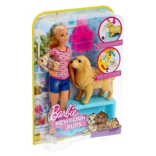 фото Mattel набор «кукла и собака с новорожденными щенками»