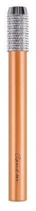Удлинитель-держатель с резьбовой цангой для карандашей диаметром до 8 мм (для цветных, пастельных, чёрнографитных, акварельных и косметических карандашей), металлический, медный