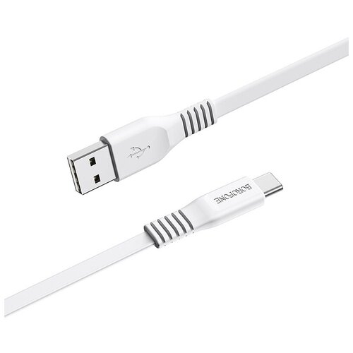 Дата-кабель Borofone BX23 Wide USB - Type-C белый (03361)