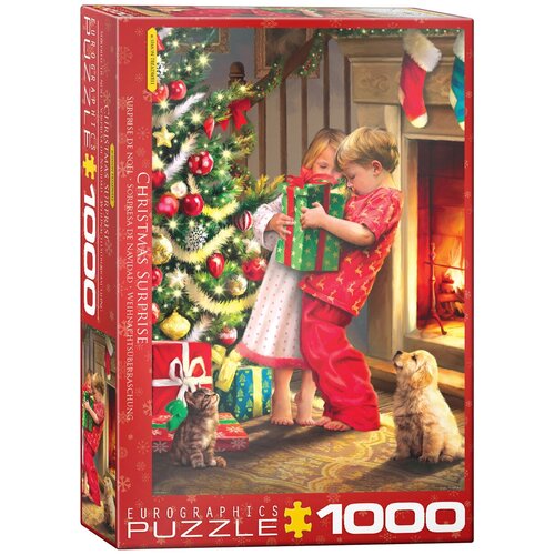 Пазл Eurographics 1000 деталей: Рождественский сюрприз пазл eurographics 1000 деталей рождественский магазин