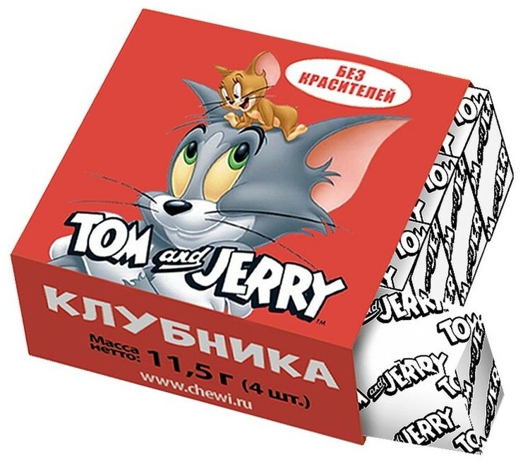 Жевательные конфеты Tom & Jerry сладости том и джерри микс вкусов (3 шт. по 34,5 гр.) - фотография № 4