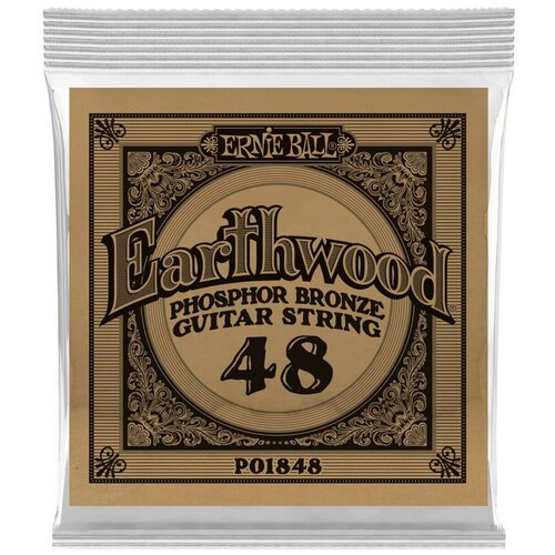 ERNIE BALL 1848 - одиночная струна для акустической гитары Earthwood Phosphor Bronze ernie ball 1850 одиночная струна для акустической гитары earthwood phosphor bronze