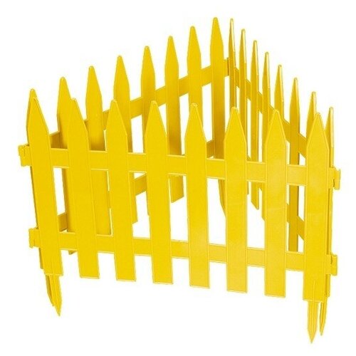 PALISAD Забор декоративный Классический, 28 х 300 см, желтый
