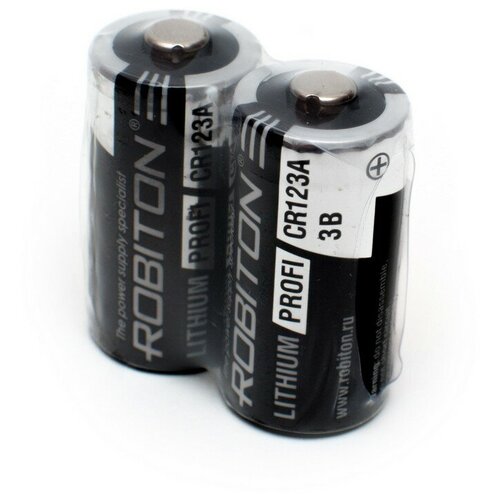 Батарейка CR123A - Robiton Profi R-CR123A-SR2 (2штуки)13686 robiton батарейка robiton profi cr123a bl1 r cr123a bl1