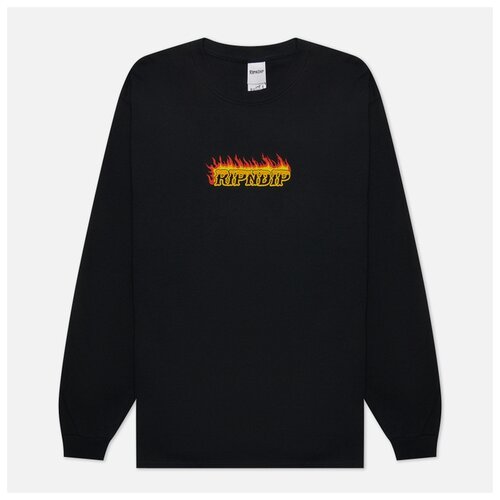 фото Мужской лонгслив ripndip match made in heaven чёрный , размер m