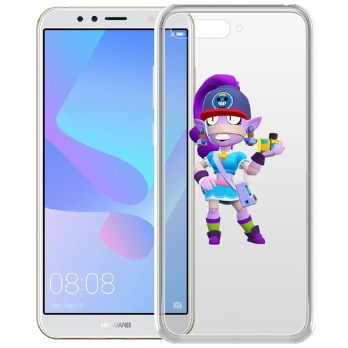 фото Чехол-накладка clear case brawl stars-суперфанатка эмз для huawei y6 (2018) krutoff group