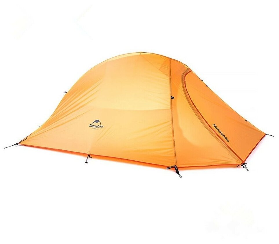 Палатка Naturehike Cloud UP II 210T NH17T001-T двухместная с ковриком, оранжевая, 6927595730584