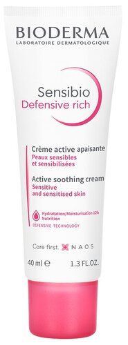 Bioderma Насыщенный крем для чувствительной кожи лица Sensibio ...