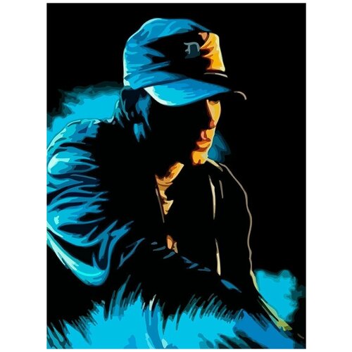 Картина по номерам на холсте Музыка Eminem Эминем - 6293 В 30x40 картина по номерам на холсте eminem 175 30x40