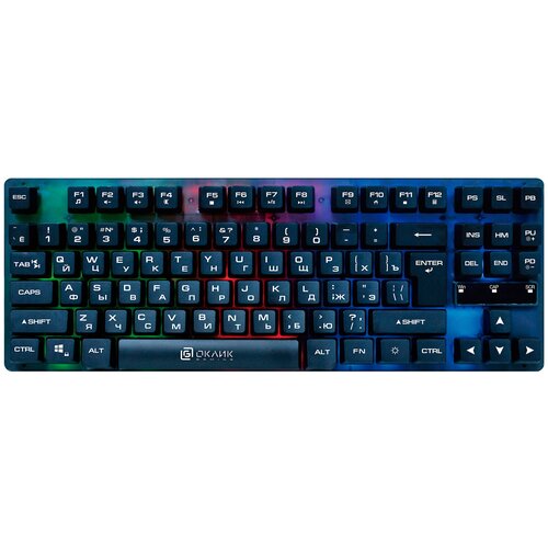 Клавиатура OKLICK 707G CIRCUS черный USB Multimedia for gamer LED 94900₽