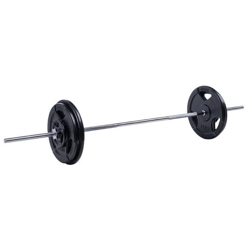 фото Штанга чугунная с 3-х хватными блинами 60 кг voitto