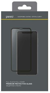 Фото Защитное стекло PERO Full Glue для Xiaomi Mi 11T Pro, черное