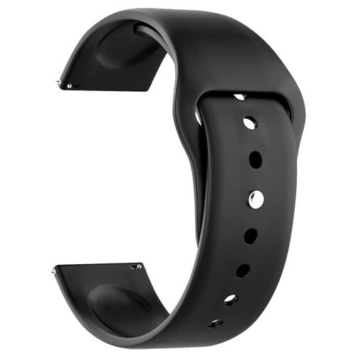 Ремешок Band Silicone универсальный, 20 mm, силиконовый, черный, Deppa 47172