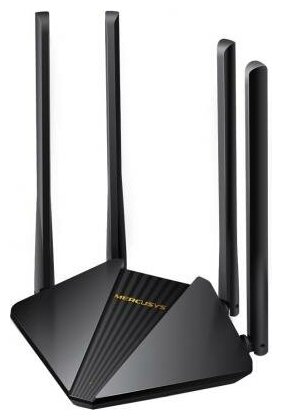 Mercusys Wi-Fi роутер Mercusys MR1200G 80211abgnac 867Mbps 5 ГГц 24 ГГц 2xLAN черный 2137₽