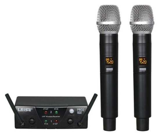 Радиосистема с ручным микрофоном LAUDIO PRO2-M 2микр.