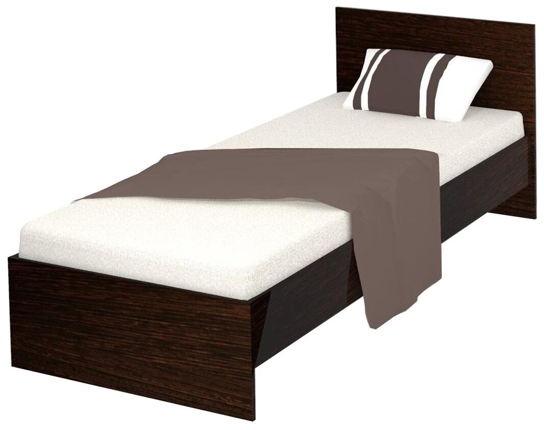 фото Кровать Румба одинарная 800 (настил ЛДСП), Венге