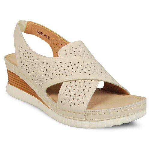 фото Босоножки baden, натуральная кожа, размер 40, белый