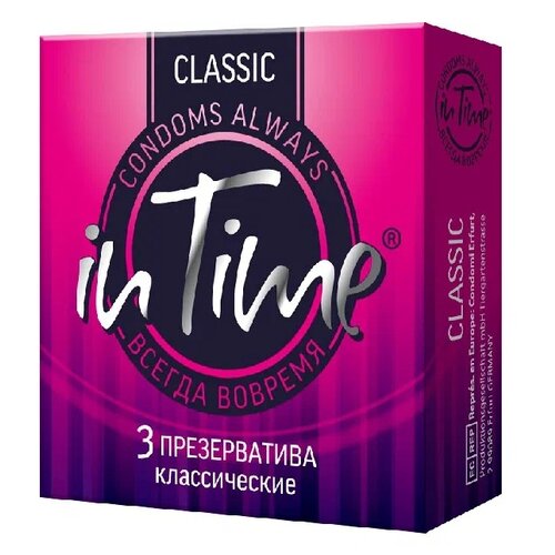 Презервативы in Time Classic, 3 шт. презервативы in time fine 12 шт