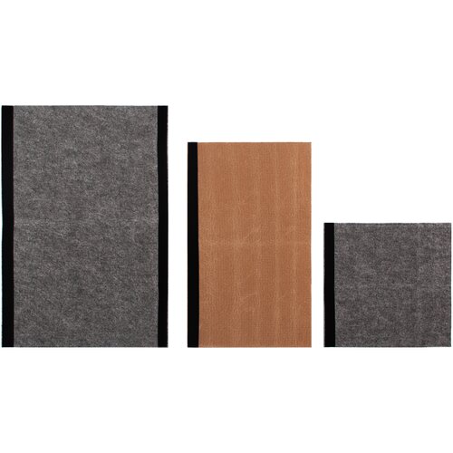 Универсальная когтеточка для кошек на ножку стула, когтедралка 30х30 бежевый