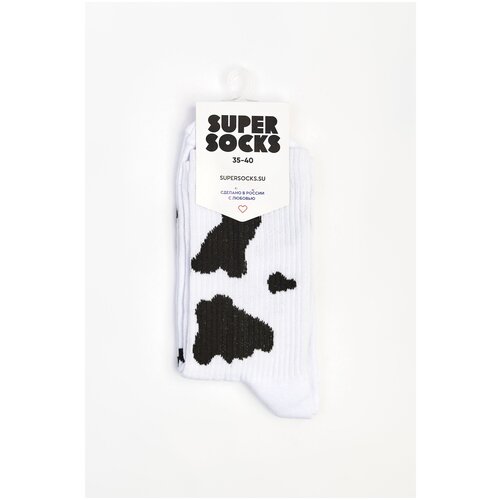 фото Носки с принтом super socks коровка