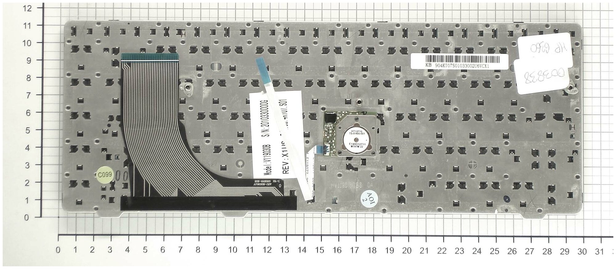 Клавиатура для ноутбука HP ProBook 6360B 632EA черная с указателем