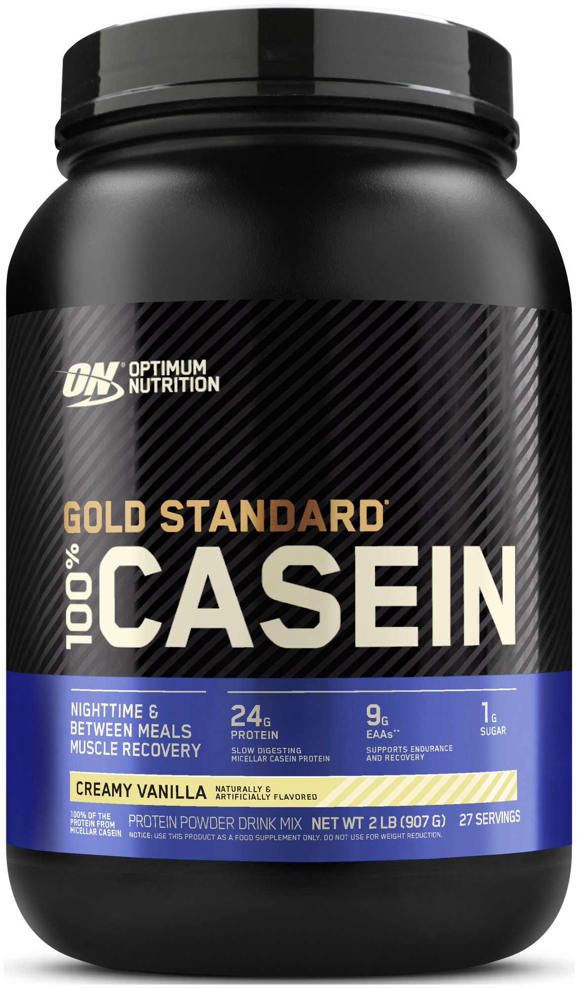 Протеин для спорсменов Optimum Nutrition- Gold Standard 100% Casein 2 lb Creamy Vanilla