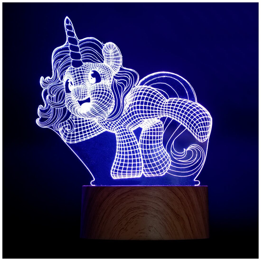 Светодиодный светильник 3D GLANZEN RPD-3D-RGB-PONY - фотография № 2