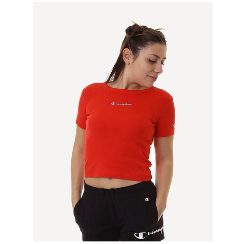 фото Футболка champion legacy champion x jd sport crewneck t-shirt красный l 112615-rs046