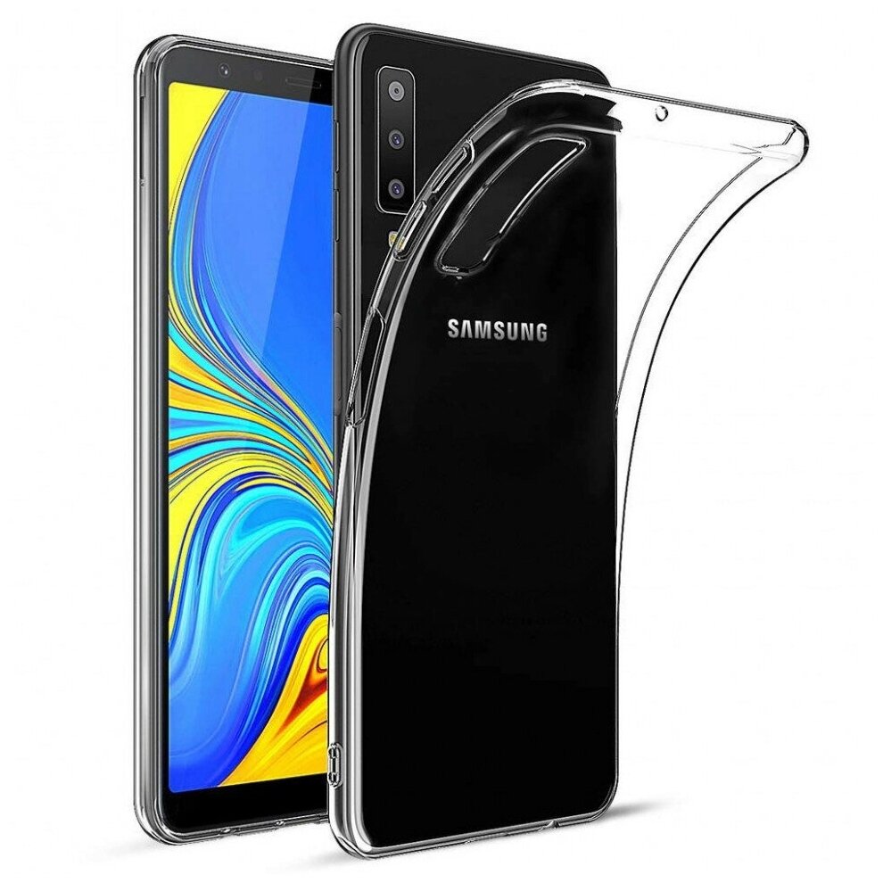Накладка силиконовая для Samsung Galaxy A7 (2018) A750 прозрачная