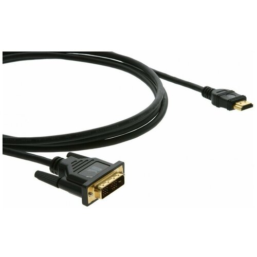 Кабель HDMI-DVI Kramer C-HM/DM-50 15.2m кабель hdmi dvi 4 6м kramer c hm dm 15