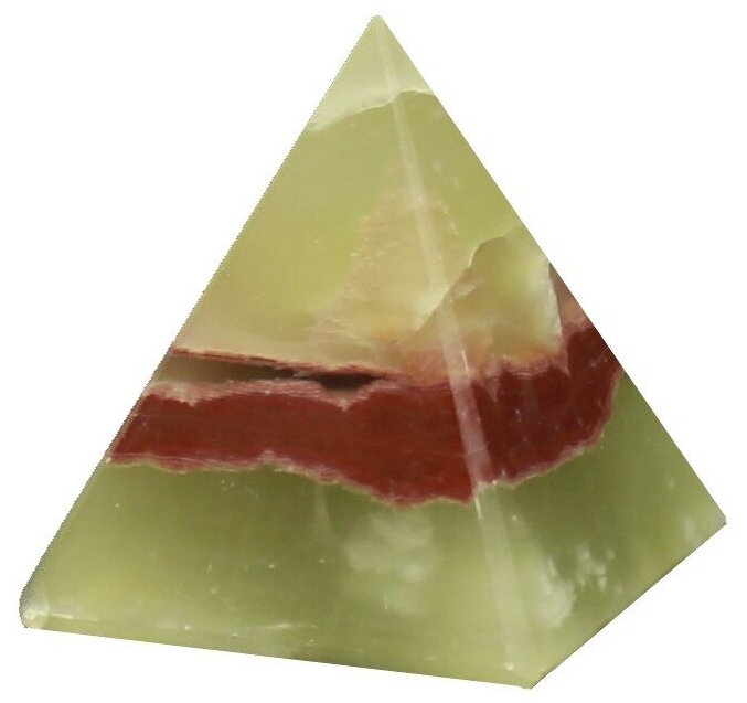Пирамида из натурального камня Оникс 10 см.