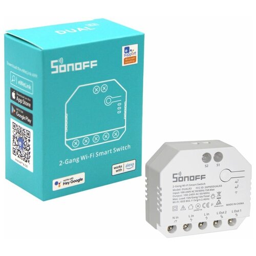 Умный Wi-Fi выключатель Sonoff DUAL R3 Lite