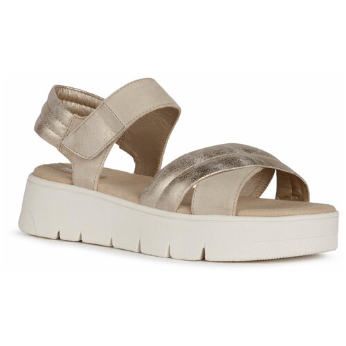 фото Туфли летние открытые geox для женщин d dandra 40 цвет бежевый, размер 36