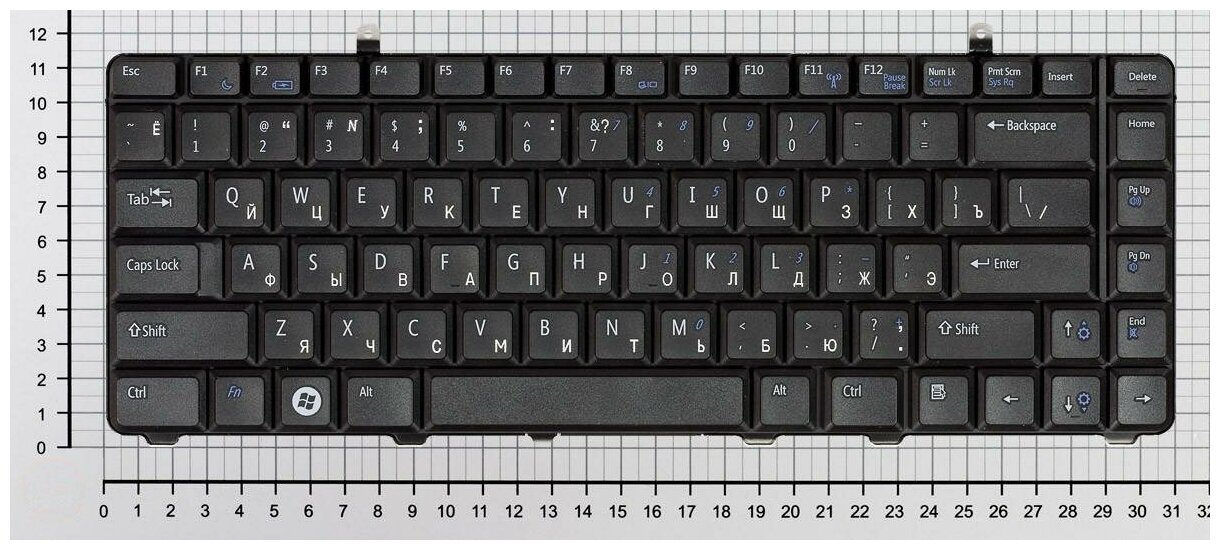 Клавиатура для ноутбука Dell NSK-DCK01 черная