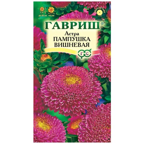 Астра Пампушка вишневая, помпонная семена цветов астра пампушка вишневая помпонная о 0 3 г