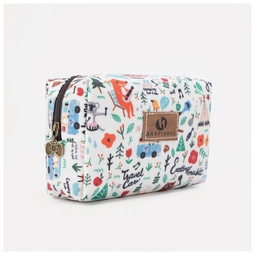 фото Косметичка дорожная, отдел на молнии, цвет белый (1 шт.) promarket