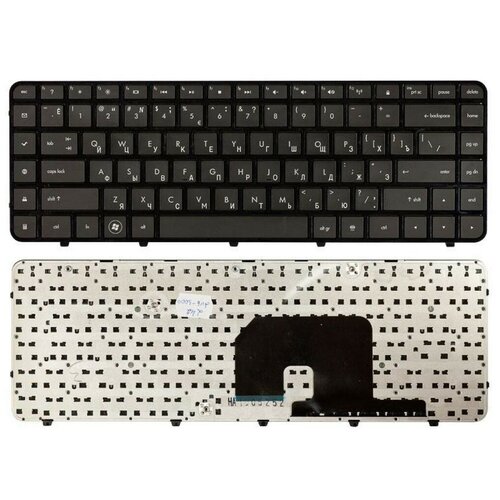 Клавиатура для ноутбука HP Pavilion dv6-3000 черная с черной рамкой 1450₽