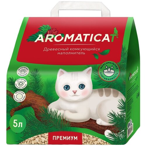 AromatiCat древесный комкующийся наполнитель (premium)