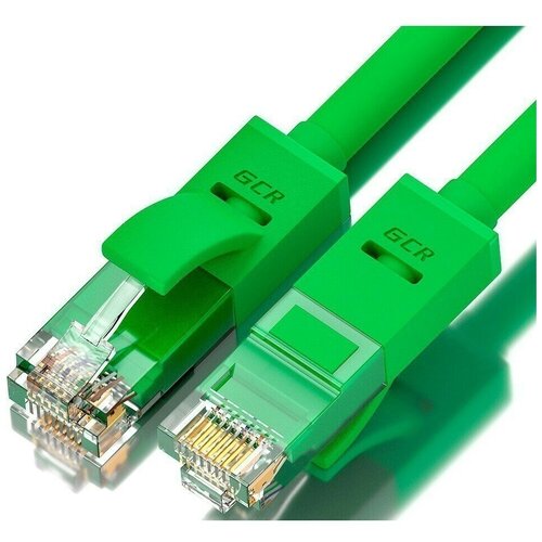 Кабель LAN для подключения интернета GCR cat5e RJ45 UTP 2м патч-корд patch cord шнур провод для роутер smart TV ПК зеленый литой кабель lan для подключения интернета gcr cat5e rj45 utp 2м патч корд patch cord шнур провод для роутер smart tv пк черный литой