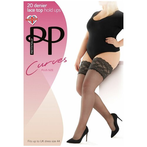 Чулки Pretty Polly, 20 den, размер XXXL, черный