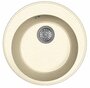 Каменная мойка для кухни врезная Dr. Gans Smart ПИОН-480, цвет латте, 480х480х200 мм / раковина для кухни
