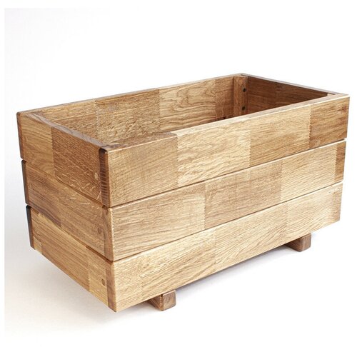Цветочница дубовая прямоугольная 23л (50см)