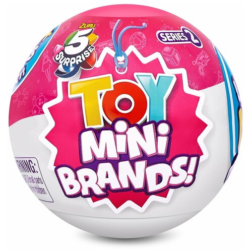 шар с секретом 5 surprise mini brands s2 Игрушка Zuru 5 surprise Toy Mini brands S2 Шар-Сюрприз 77220