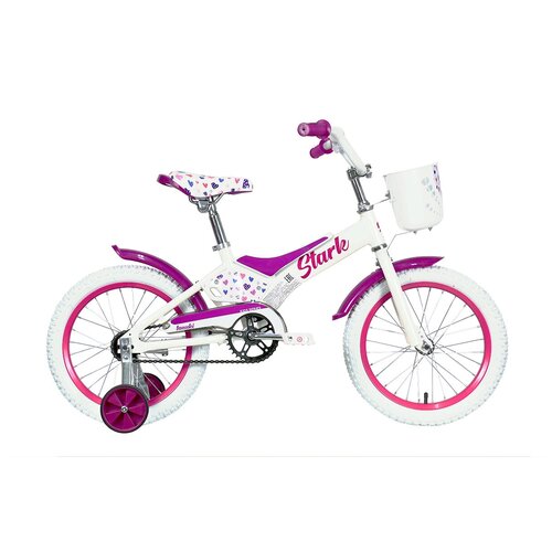 Велосипед Stark21 Tanuki 14 Girl белыйрозовый 879100₽