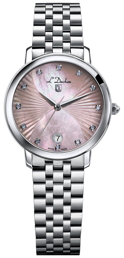 Наручные часы LDuchen 60864, серебряный, розовый